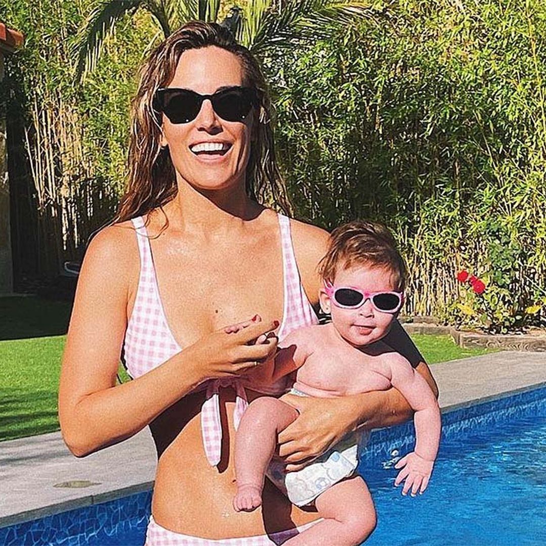 Yanay 'se cuela' en el posado veraniego de Edurne...¡y está para comérsela!
