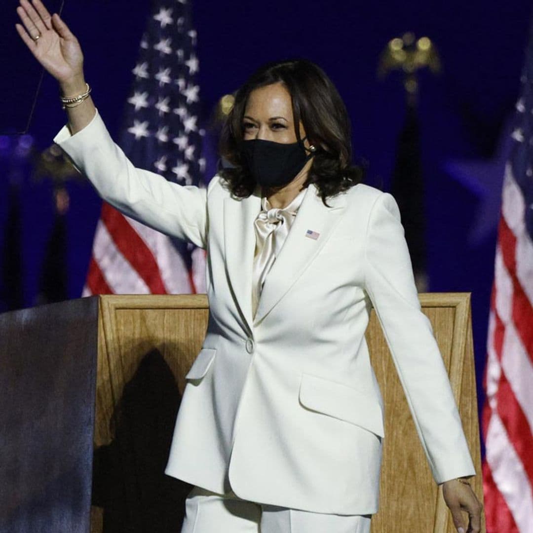 Kamala Harris sucumbe al significativo traje blanco de doña Letizia y Melania Trump