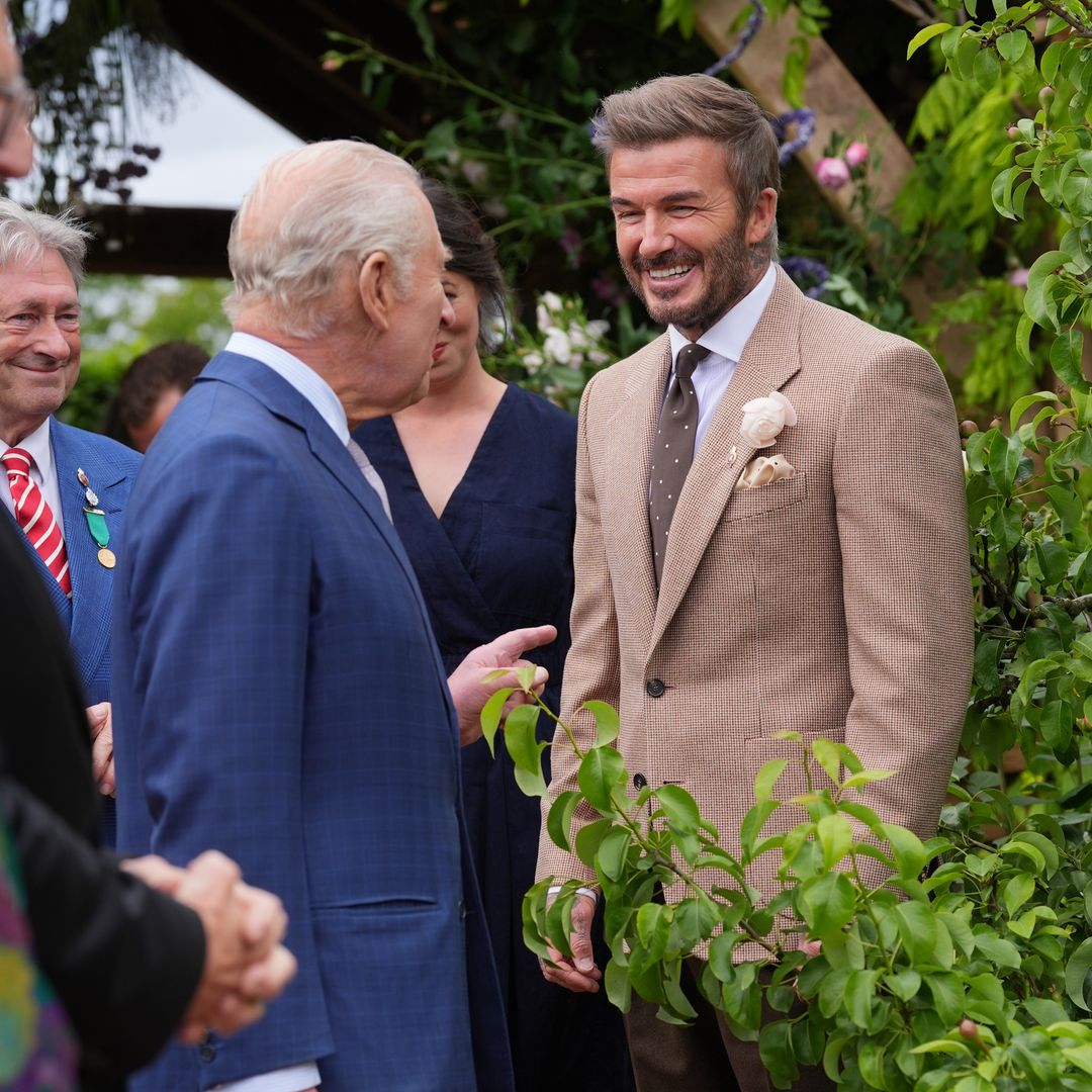 La rosa de David Beckham que Carlos III ha conocido gracias a Harper