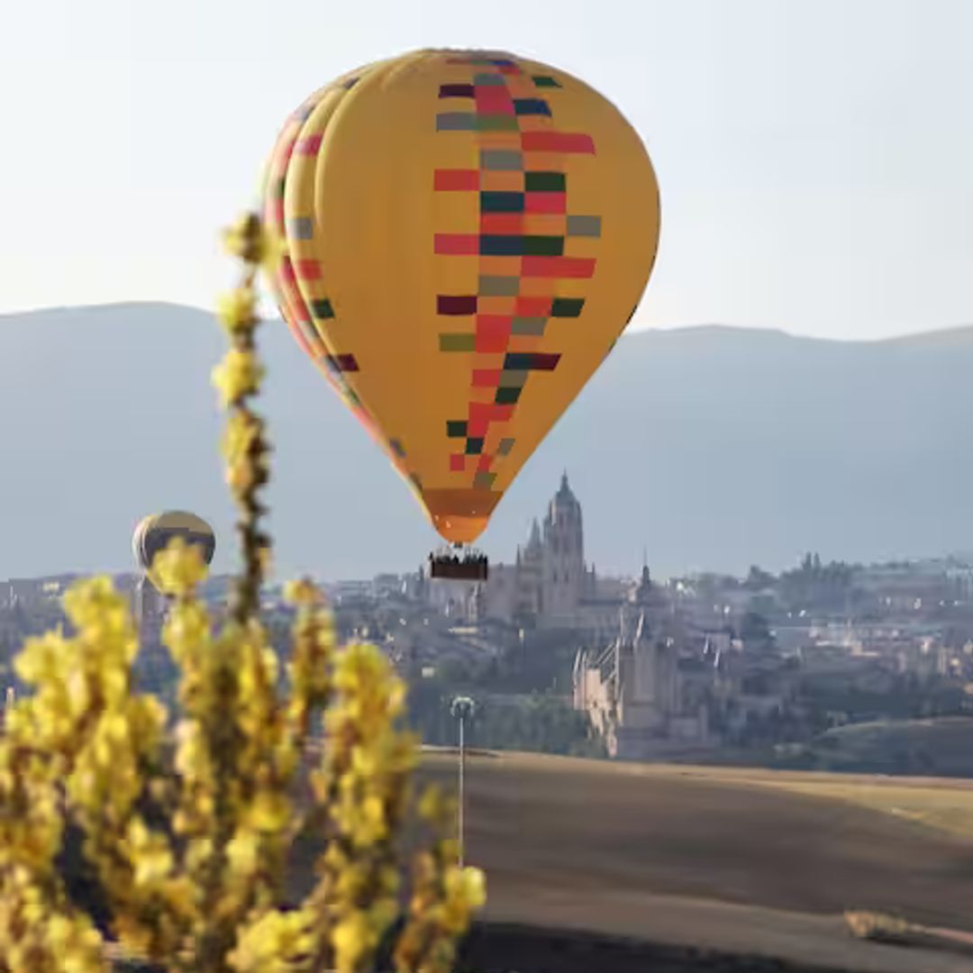 En globo sobre Segovia