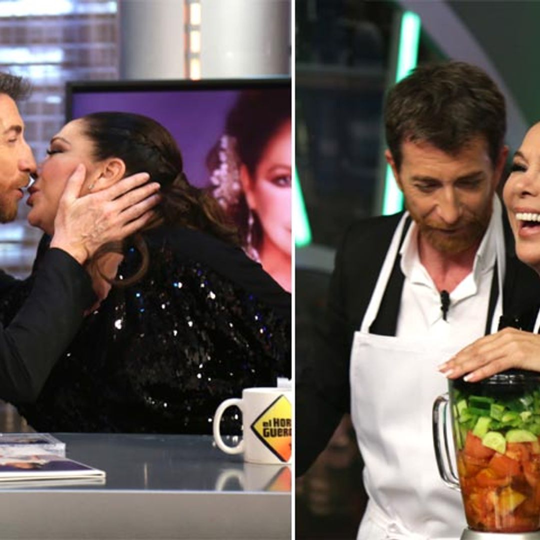 Un baile, un gazpacho y un beso... los 'momentazos' de Isabel Pantoja en televisión