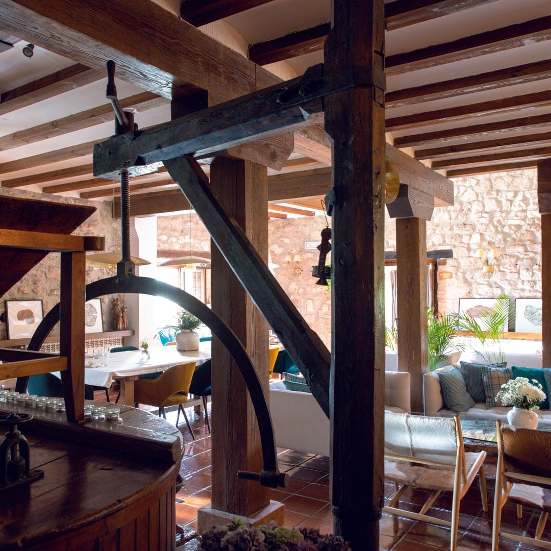Sala del restaurante Molino de Alcuneza en Sigüenza