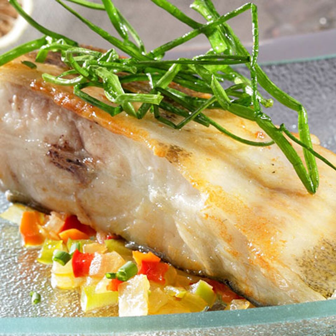 Rodaballo con verduras