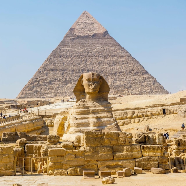 La Gran Esfinge, explanada de Giza, cerca de El Cairo