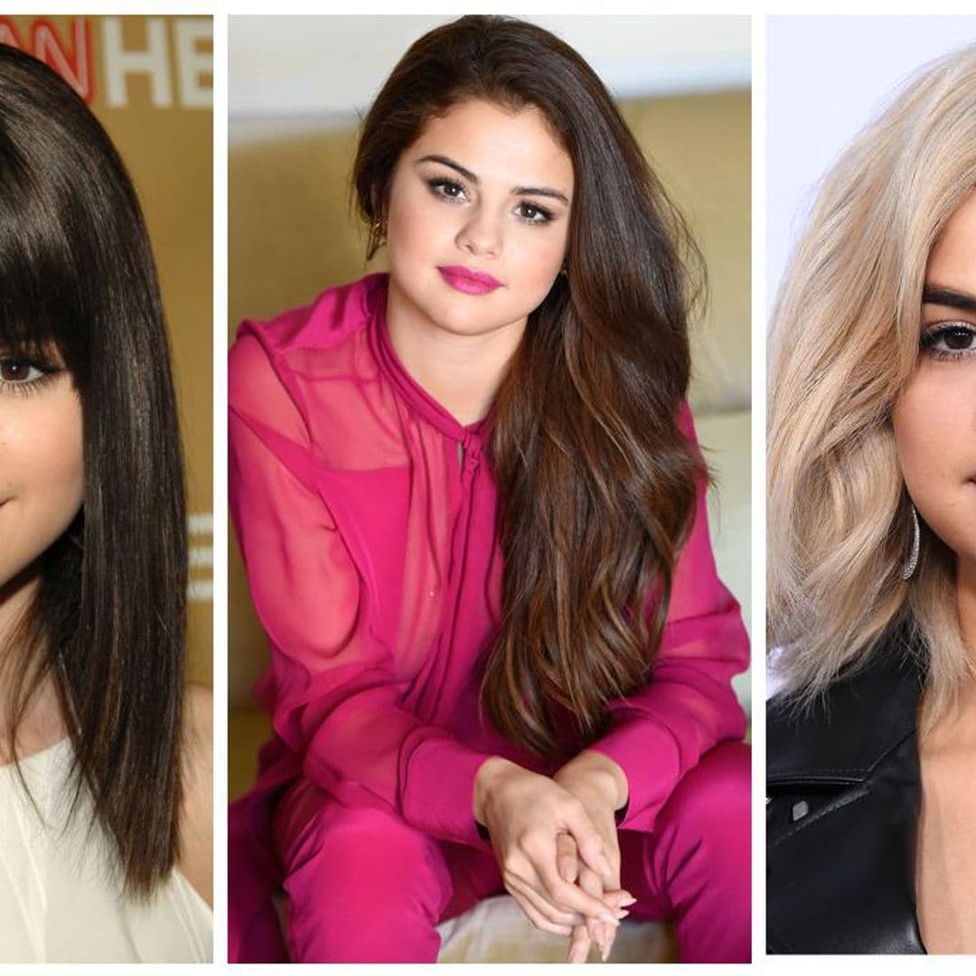 ¡Viaje en el tiempo! Selena Gomez y los 12 ‘hairstyle’ más inolvidables