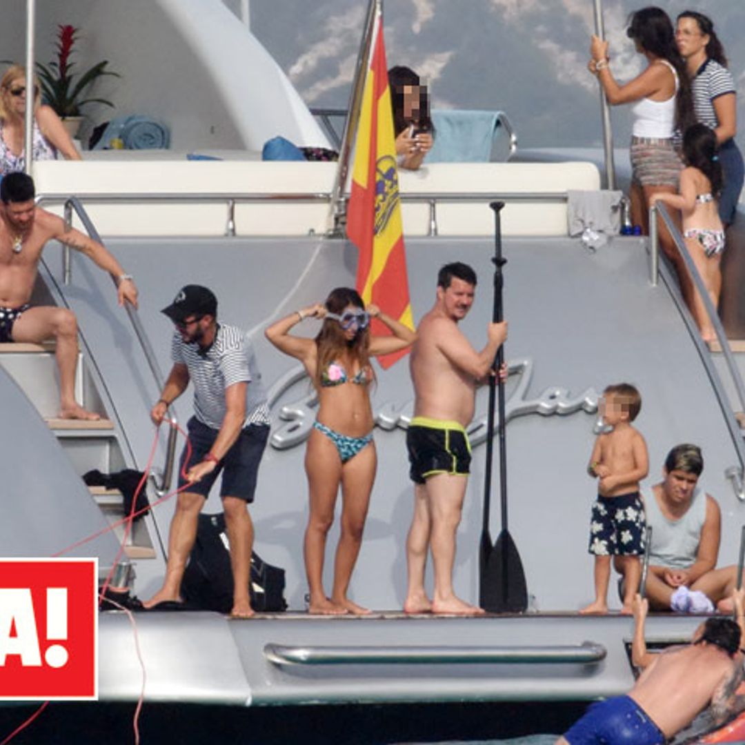 EXCLUSIVA: Daniella Semaan, con la familia Messi en Ibiza antes de celebrar la fiesta de su boda con Cesc Fábregas