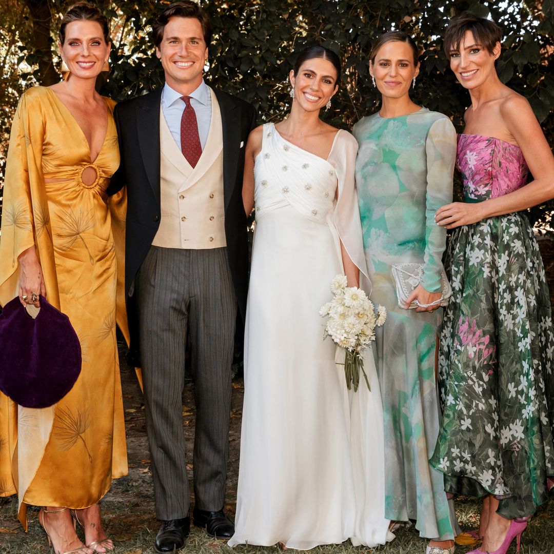 Ana Cristina Portillo con su marido y sus hermanas