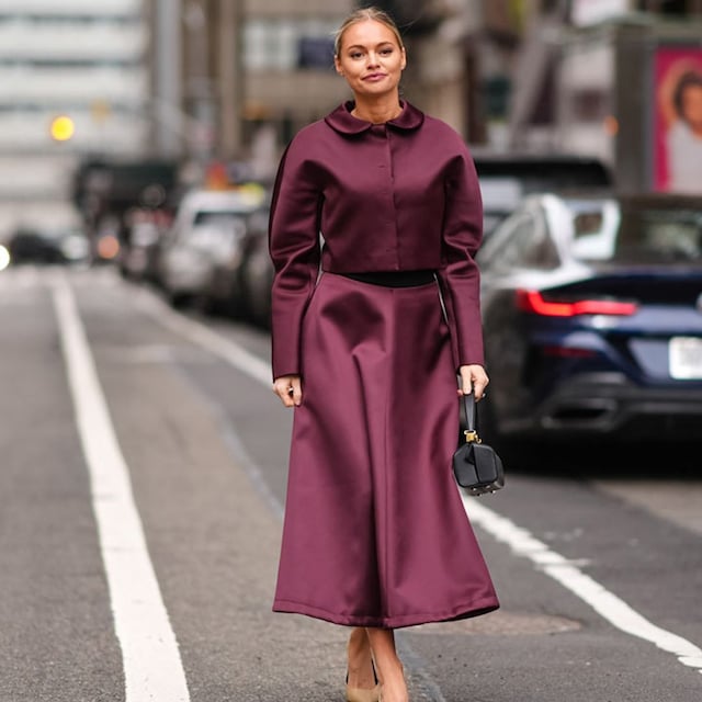 falda satinada tendencia