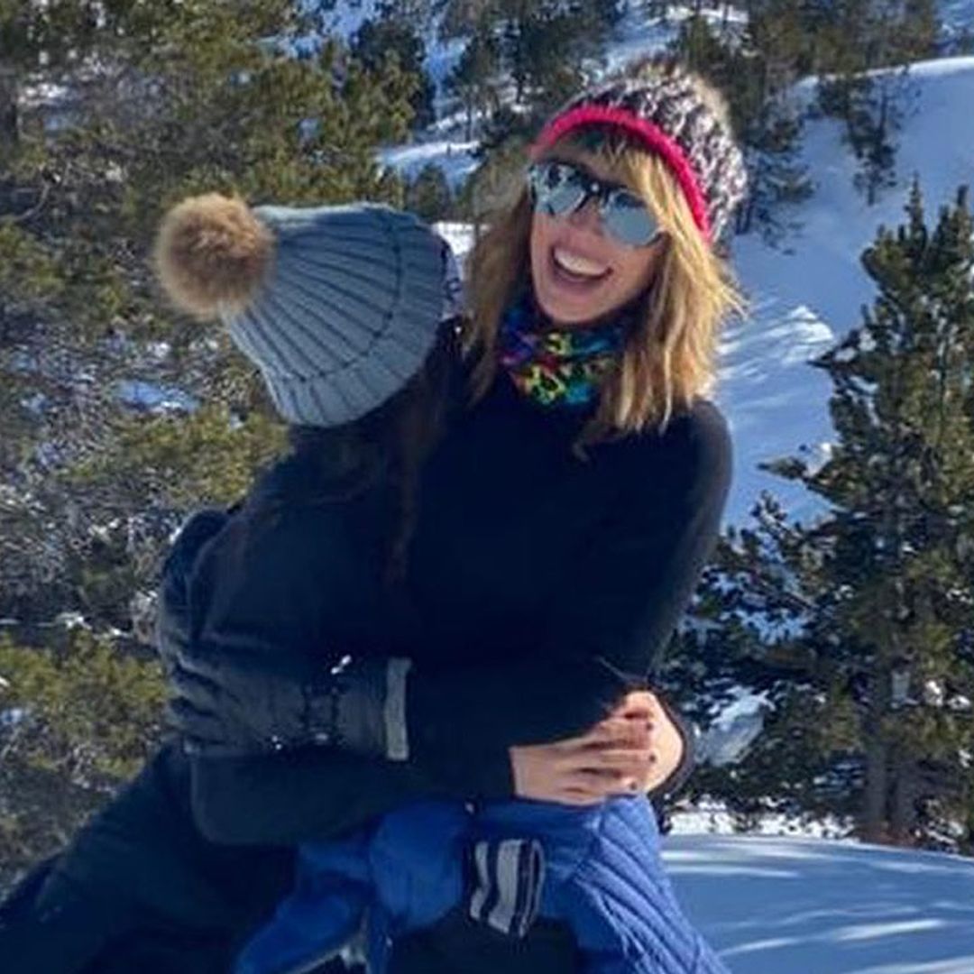 Emma García recarga pilas en la nieve con la mejor compañía
