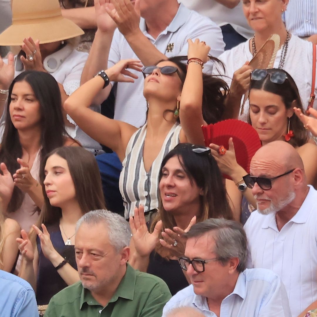 Tana Rivera en la plaza de Las Ventas viendo la tradicional corrida de la beneficencia que cierra la feria de San Isidro, a 14 de junio de 2026, en Madrid