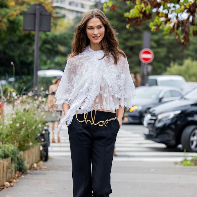 Karlie Kloss en el desfile de Chloé en Paris Fashion Week