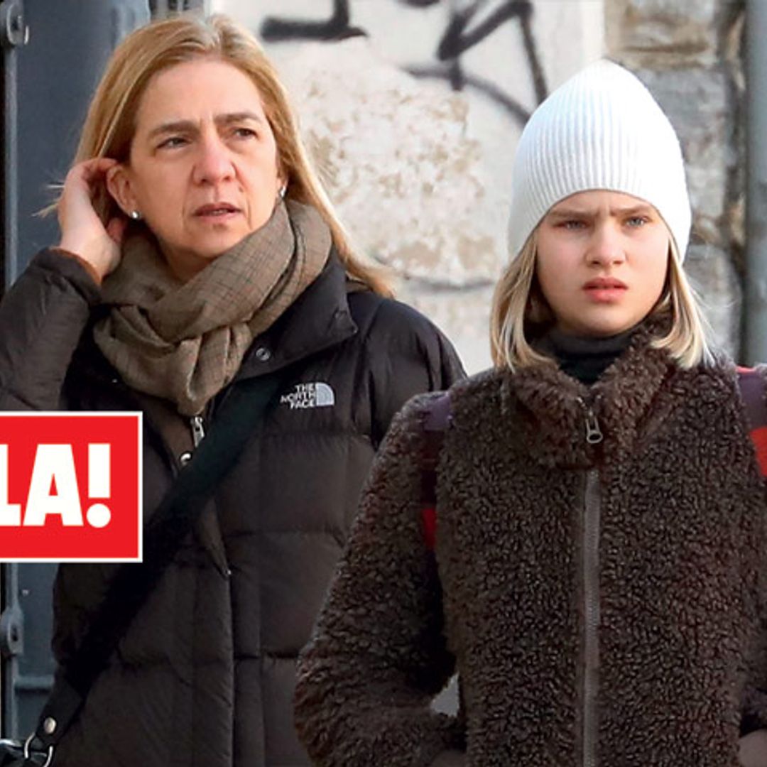 Imágenes exclusivas en ¡HOLA!: La infanta Cristina y sus hijos, en sus navidades más difíciles, despiden el año en Vitoria