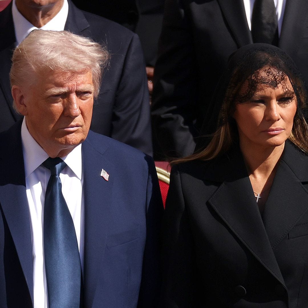Donald y Melania Trump acuden al funeral del Papa Francisco