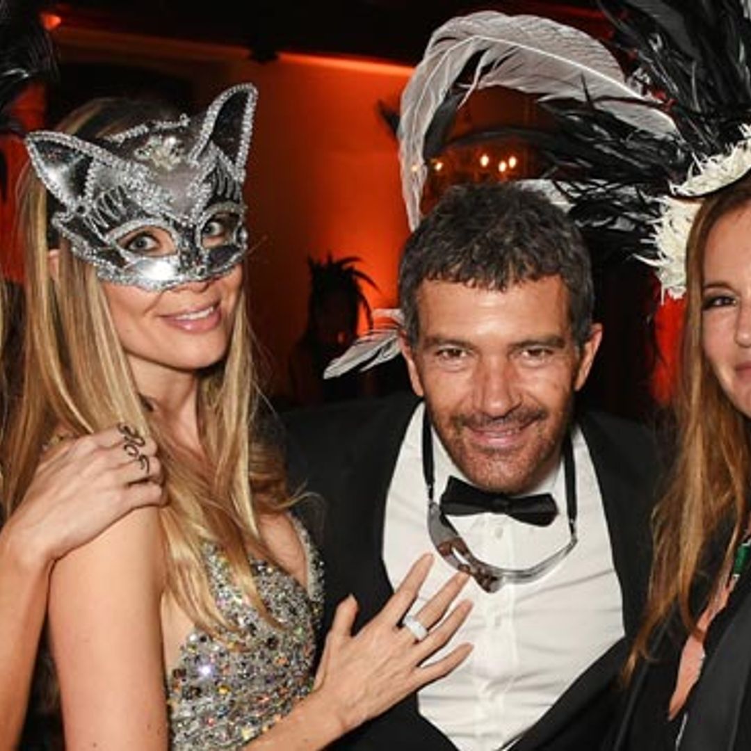 ¿Qué celebran Antonio Banderas y Nicole Kimpel en esta fiesta de máscaras?