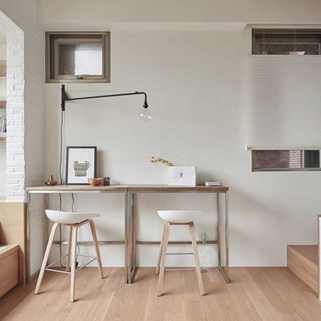 Un apartamento de 22 metros cuadrados con una distribución inteligente