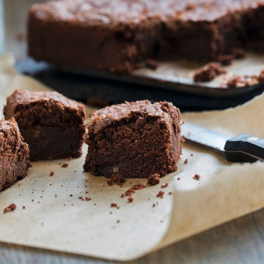 'Brownie' de chocolate y harina de malta