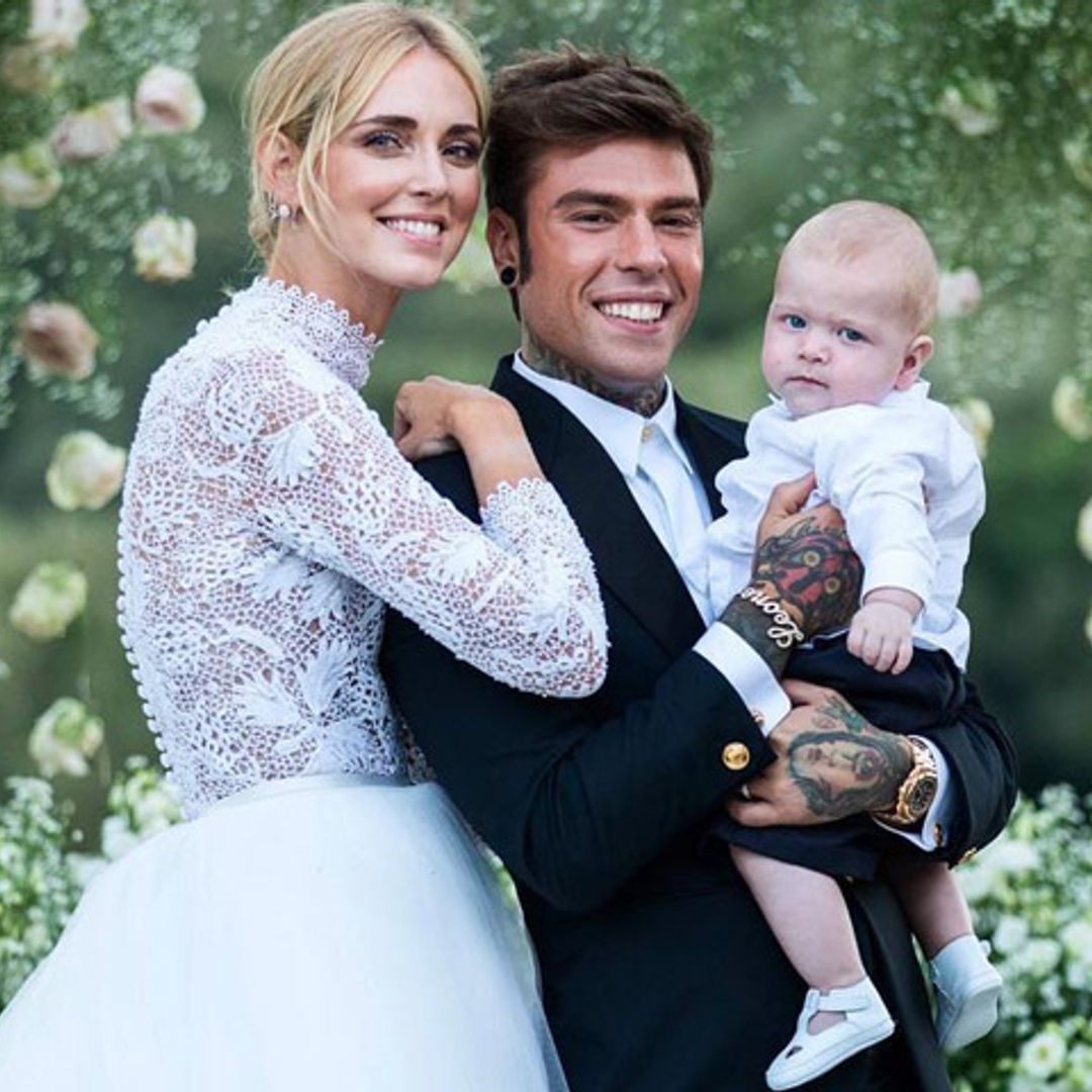 Leo, el hijo de Chiara Ferragni y Fedez, el invitado estrella en la boda de sus padres
