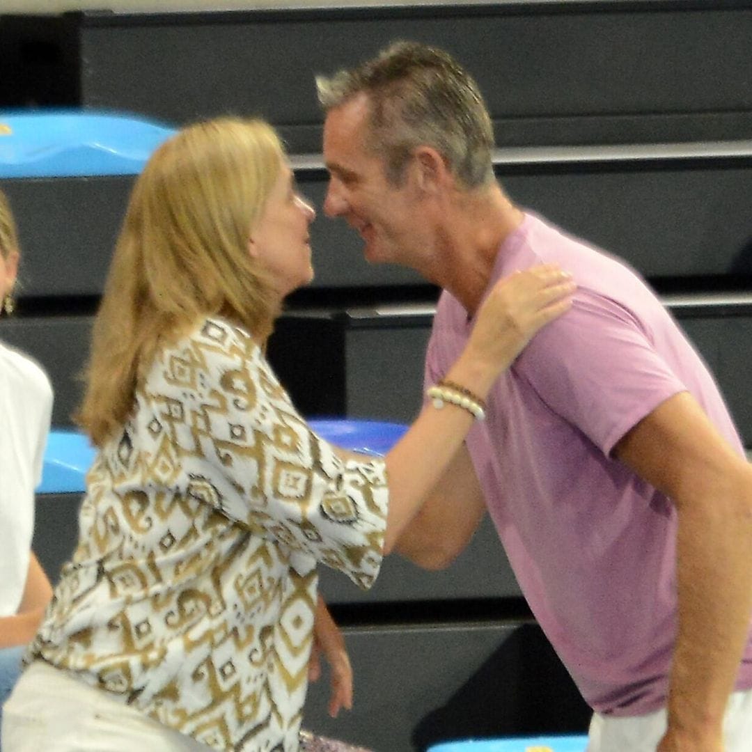 La infanta Cristina e Iñaki Urdangarin, el inesperado beso de la paz