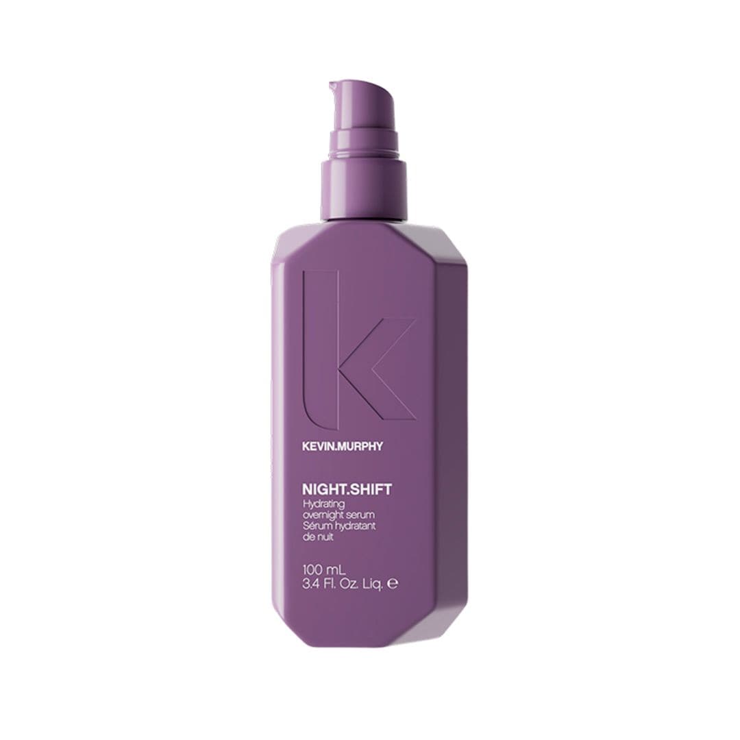 Night.Shift Hydrating Overnight Serum de Kevin Murphy (42 euros). Sérum de noche nutritivo con ácido hialurónico y ciruela australiana de Kakadu antioxidante.