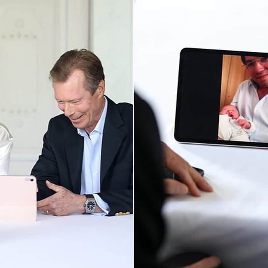 El entrañable momento en el que los Grandes Duques de Luxemburgo ven la carita de su nieto