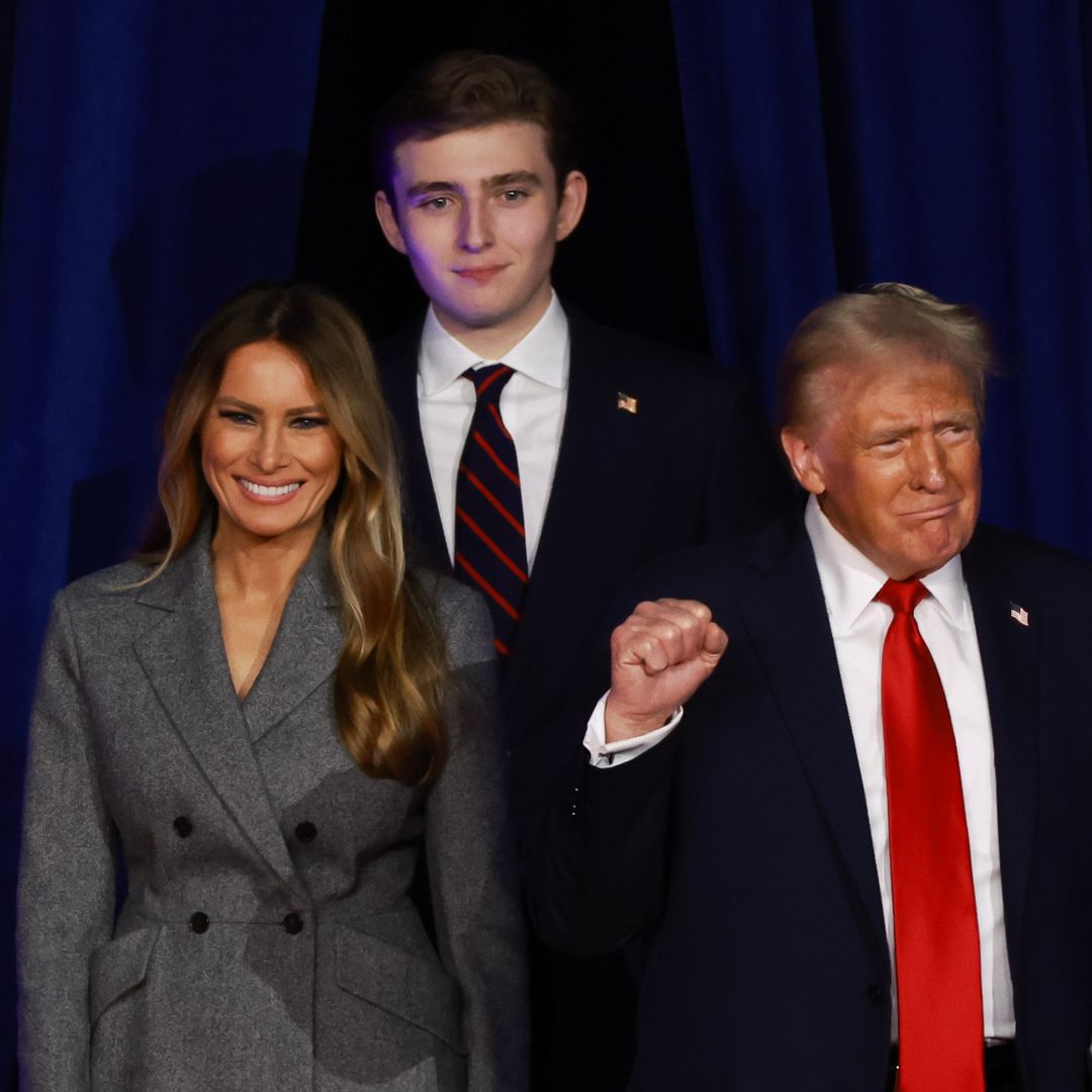 Barron, el hijo de Donald Trump, impresiona con sus más de 2 metros de altura
