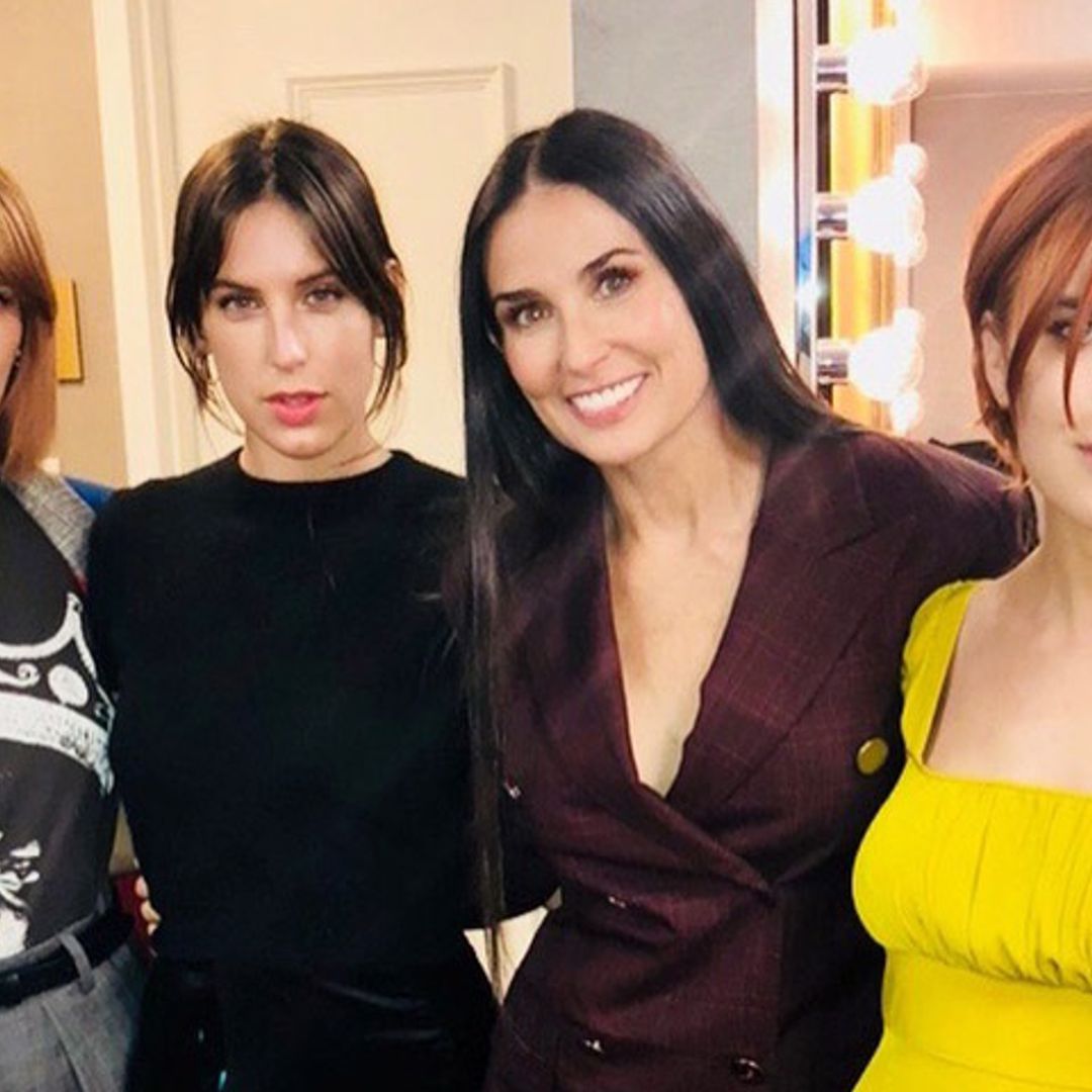 Demi Moore, rodeada del cariño de sus hijas, se sincera sobre sus problemas del pasado