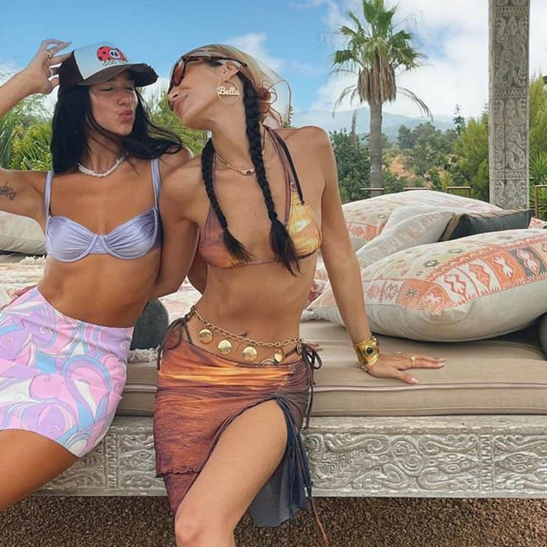 La conexión de estilo entre cuñadas de Bella Hadid y Dua Lipa