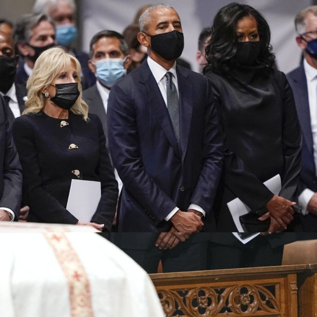 Joe y Jill Biden, los Obama... juntos para despedir a Colin Powell