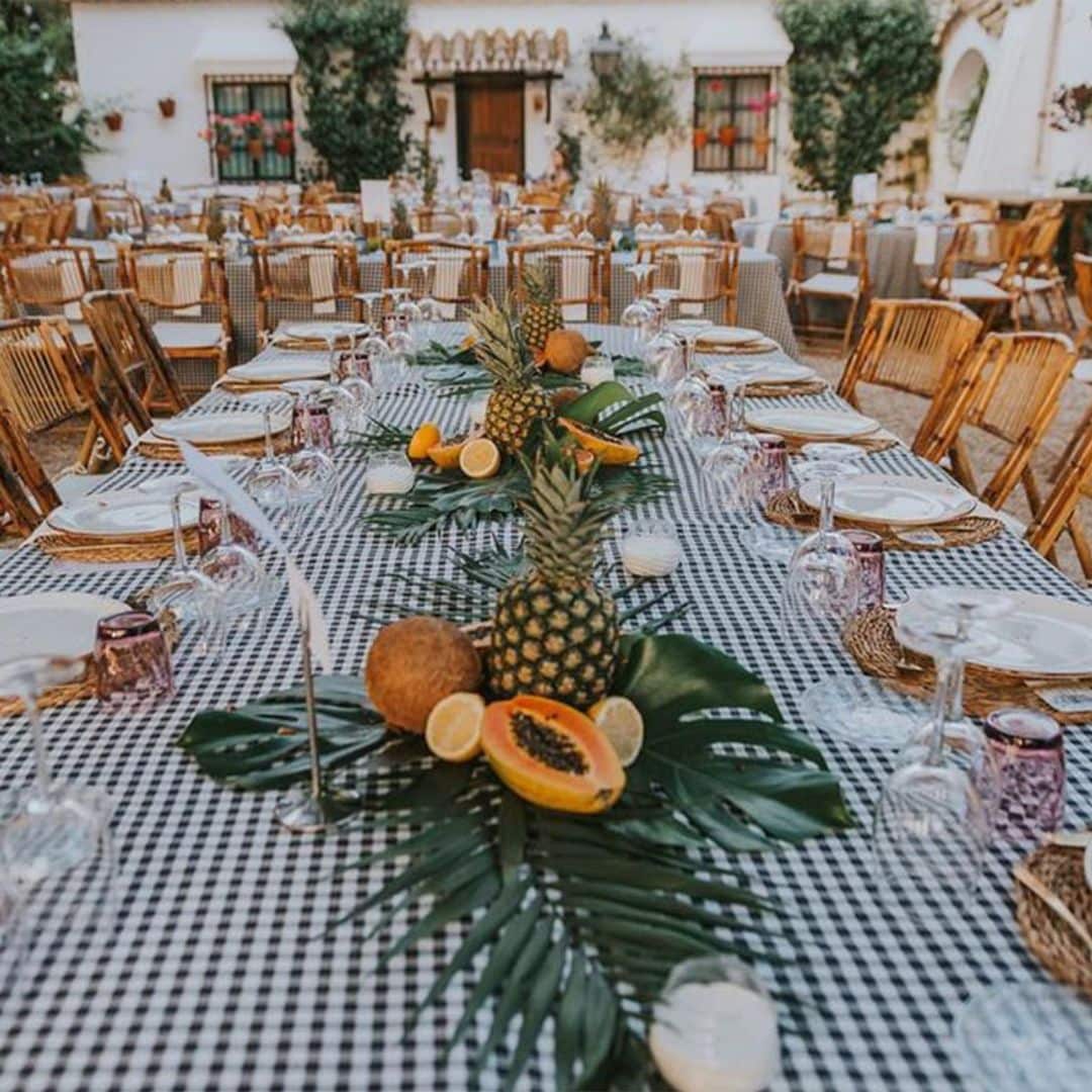 Decora las mesas y todos los rincones de tu boda con frutas y verduras de temporada