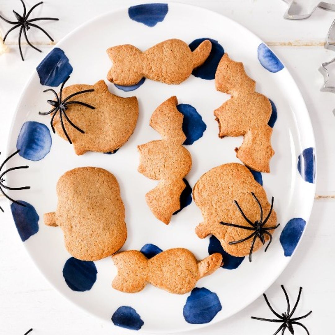 Galletas de avena y jengibre para 'Halloween'