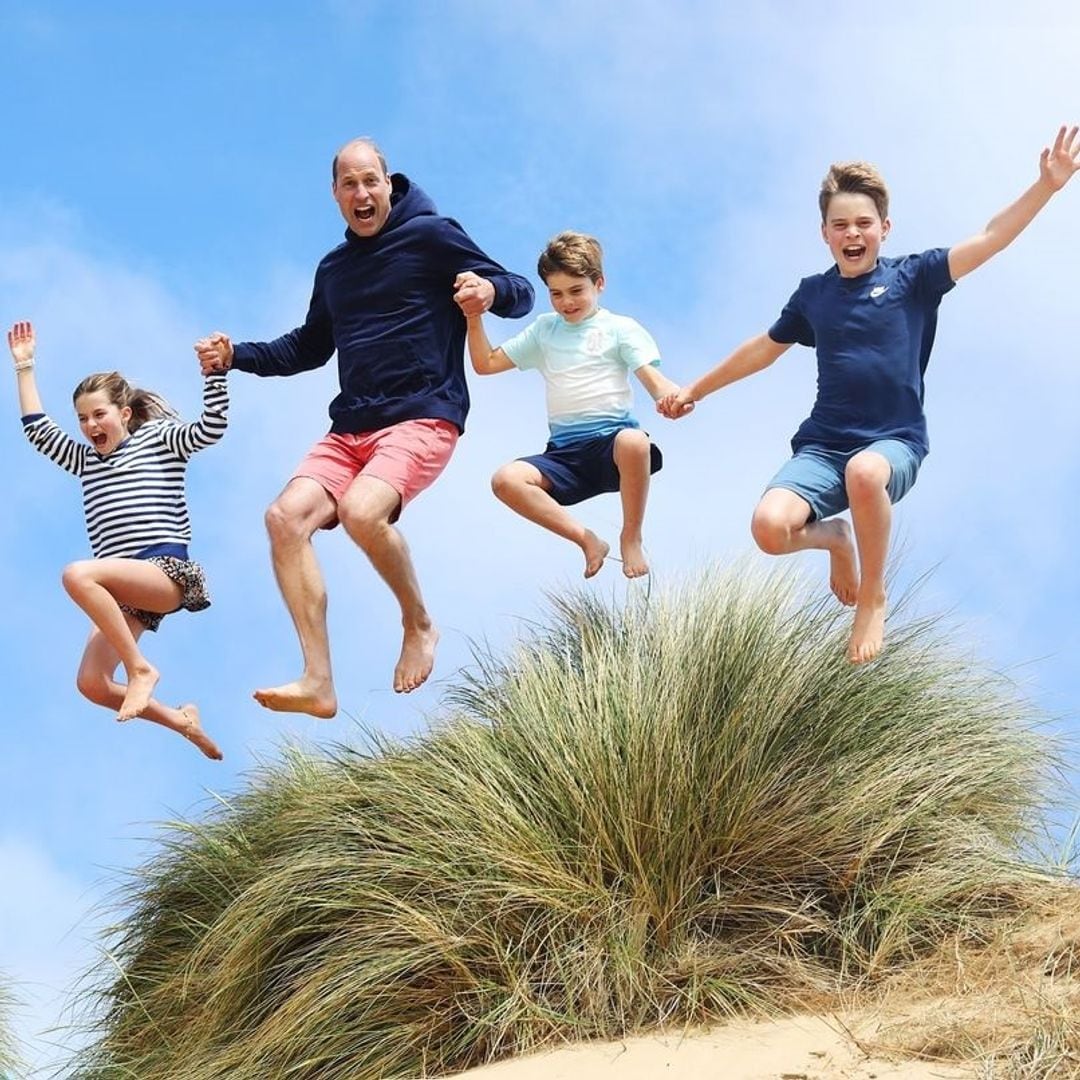 La espectacular foto del príncipe Guillermo con sus hijos por su cumpleaños