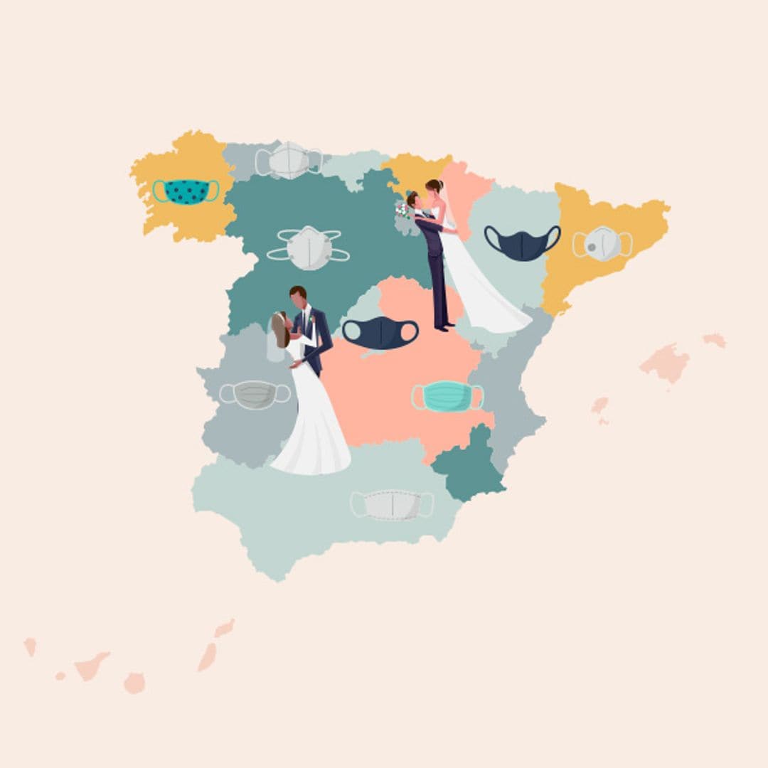 Cómo afectan a las bodas las medidas aprobadas por cada Comunidad Autónoma