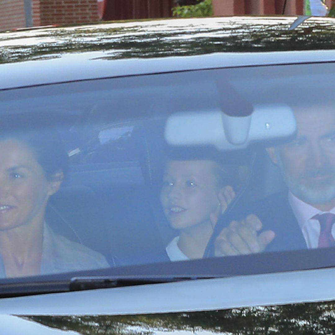 Primer día de colegio para la princesa Leonor y la infanta Sofía
