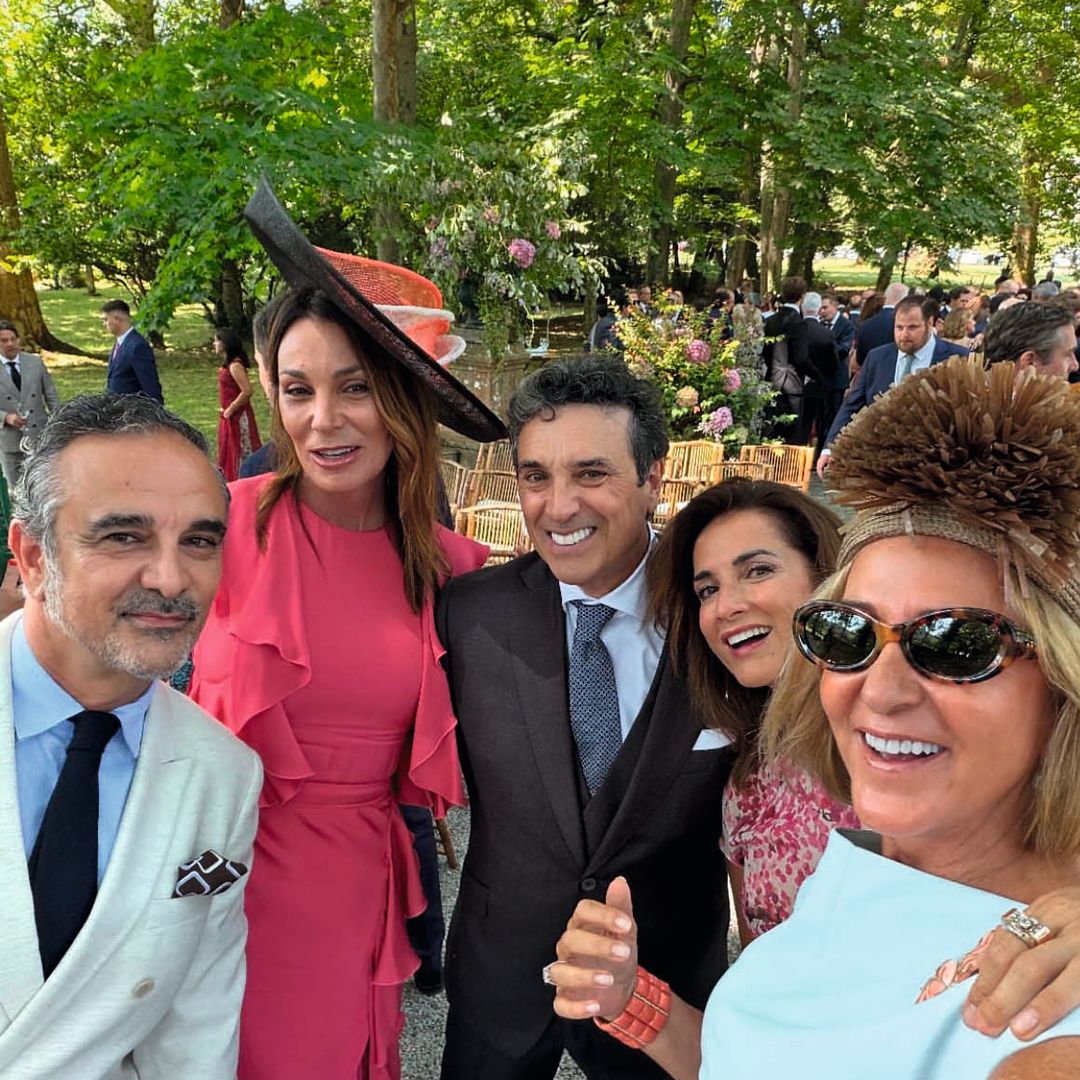 Susana Gallardo, Macarena Rey, el novio, Mar Flores y Lorenzo Castillo