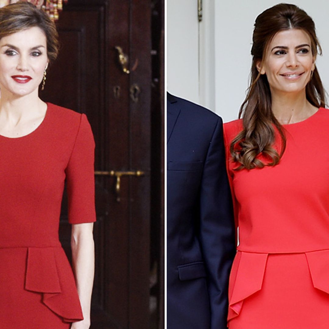 La reina Letizia y Juliana Awada, ¿con el mismo vestido?