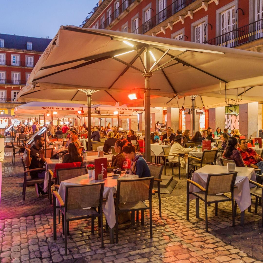 Terraza en la Plaza Mayor de Madrid