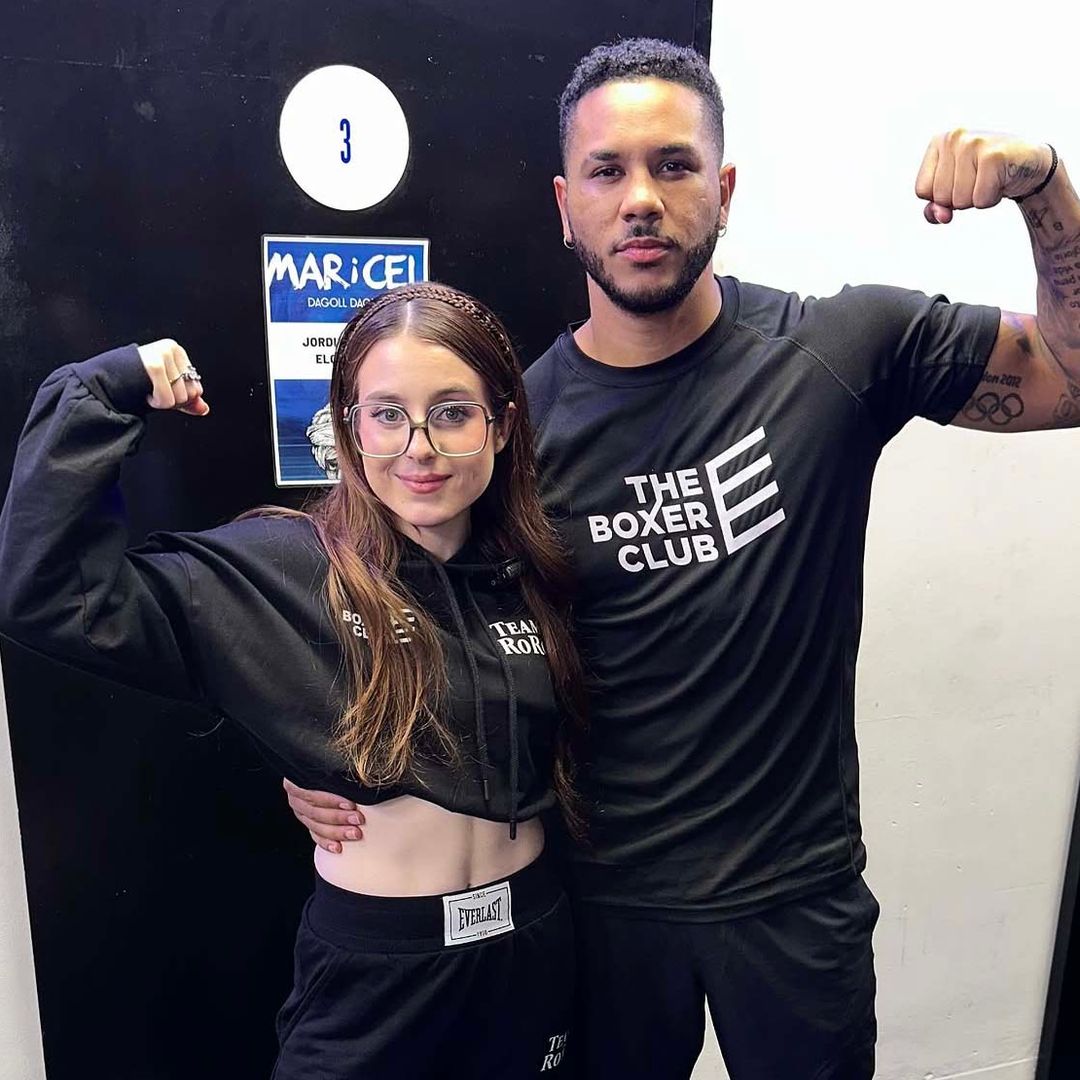 Jonathan junto a Roro el día de la presentación de los combates de este año