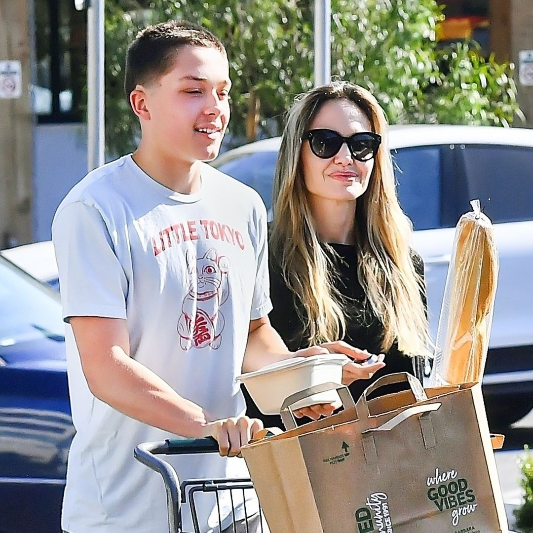 Angelina Jolie reafirma la complicidad con su hijo Knox, quien ya es más alto que ella