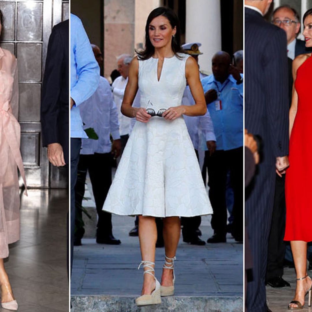 Votación: ¿Cuál ha sido el mejor look de doña Letizia en Cuba?