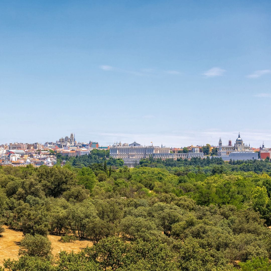 Vistas desde el búnker de la Casa de Campo, Madrid.