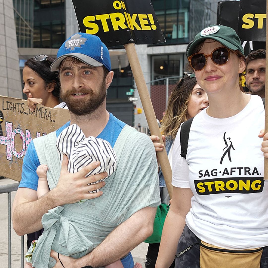 Daniel Radcliffe, estrella de Harry Potter, reaparece con su bebé en la huelga de actores de Hollywood