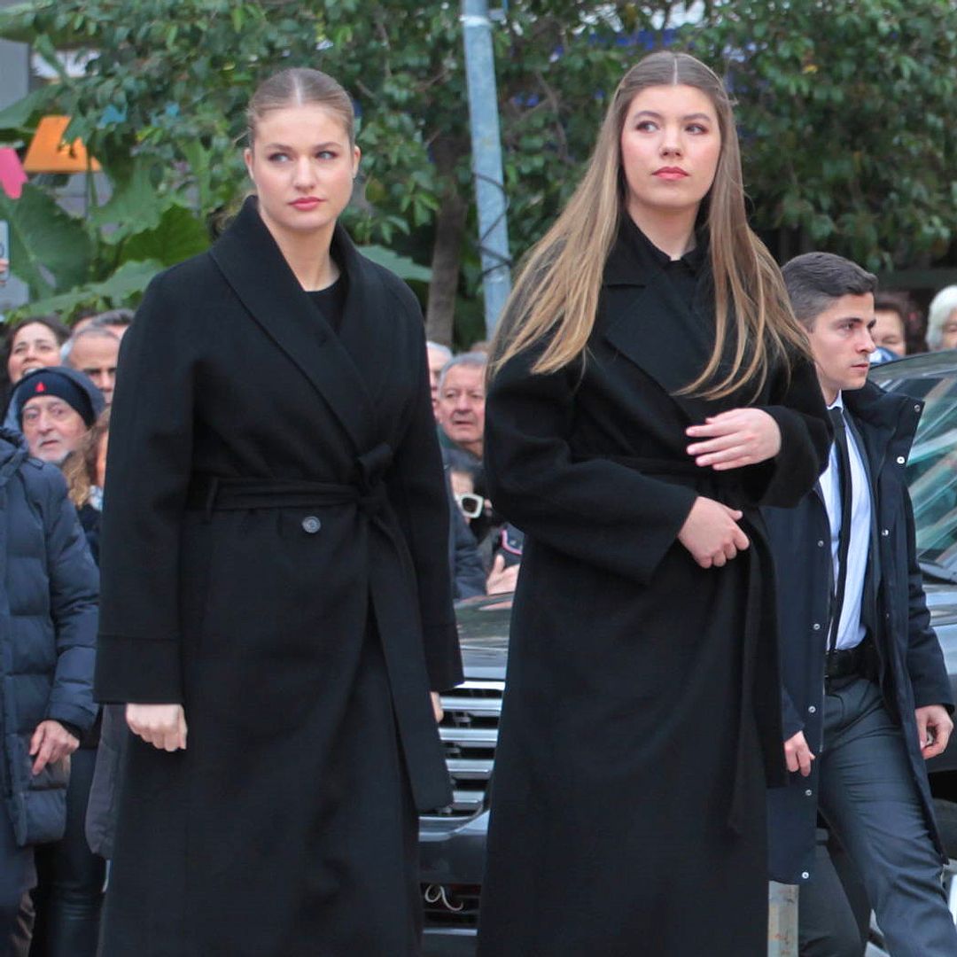 Los Reyes llegan a la Catedral Metropolitana de Atenas para asistir al funeral de Irene de Grecia