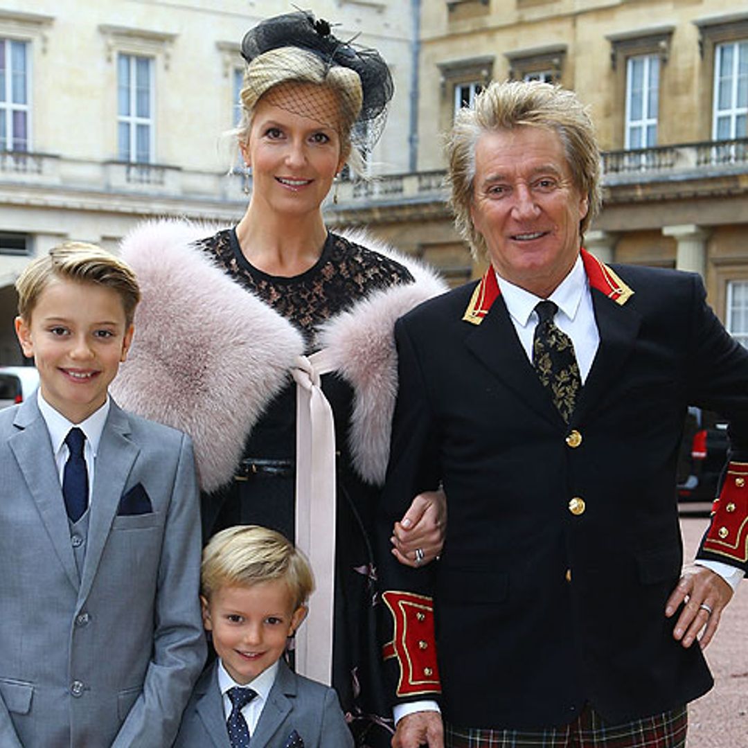 La mujer de Rod Stewart revela que sus hijos, de doce y siete años, sufren acoso escolar