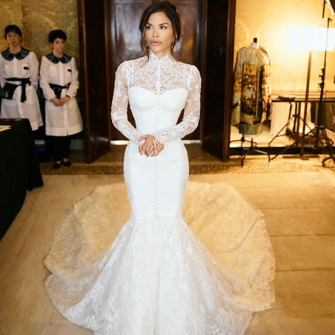 El vestido de novia de Lauren Sánchez Bezos firmado por Dolce & Gabbana e inspirado en Sofía Loren