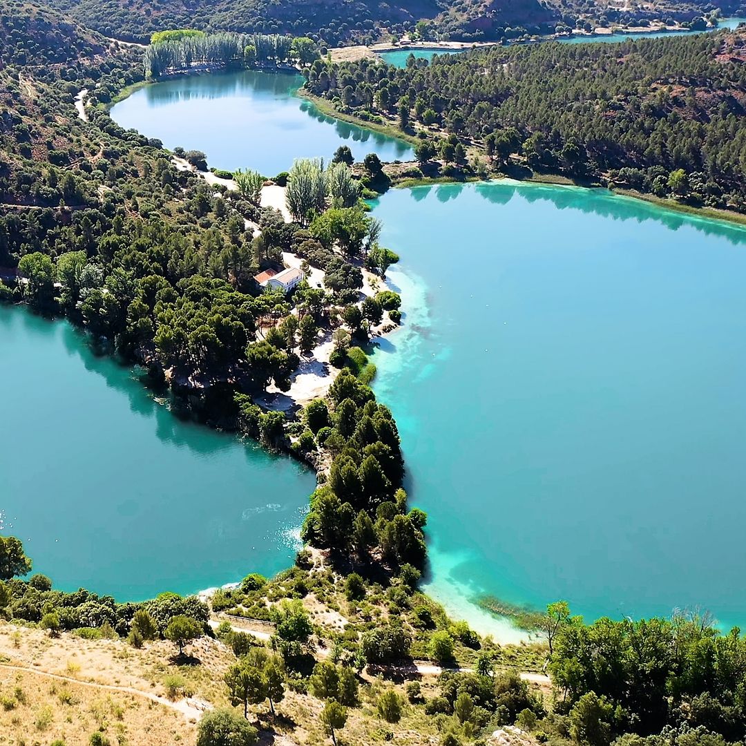 Vista aérea de las Lagunas de Ruidera, Ciudad Real