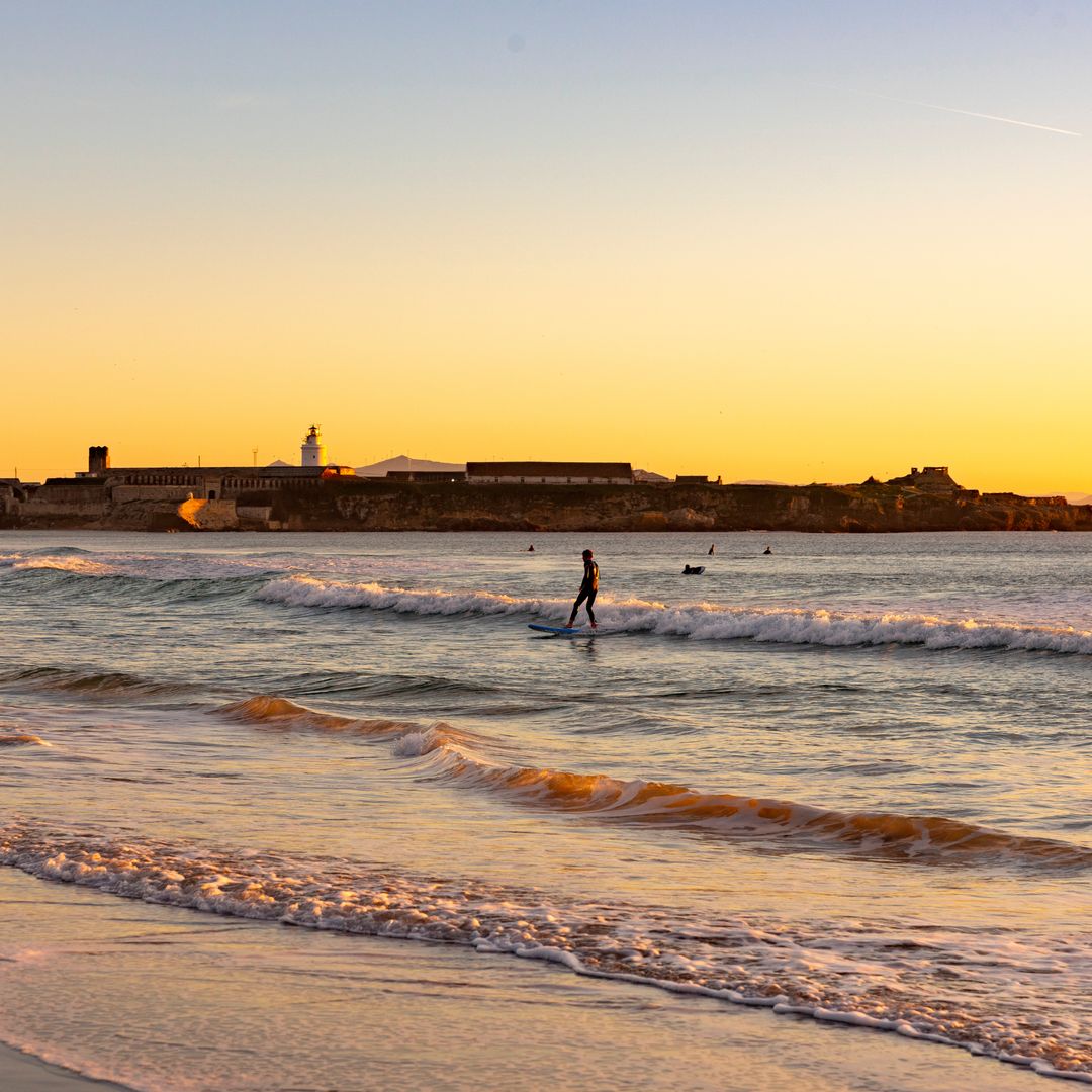 Atardecer en la playa de los Lances, en Tarifa, Cádiz