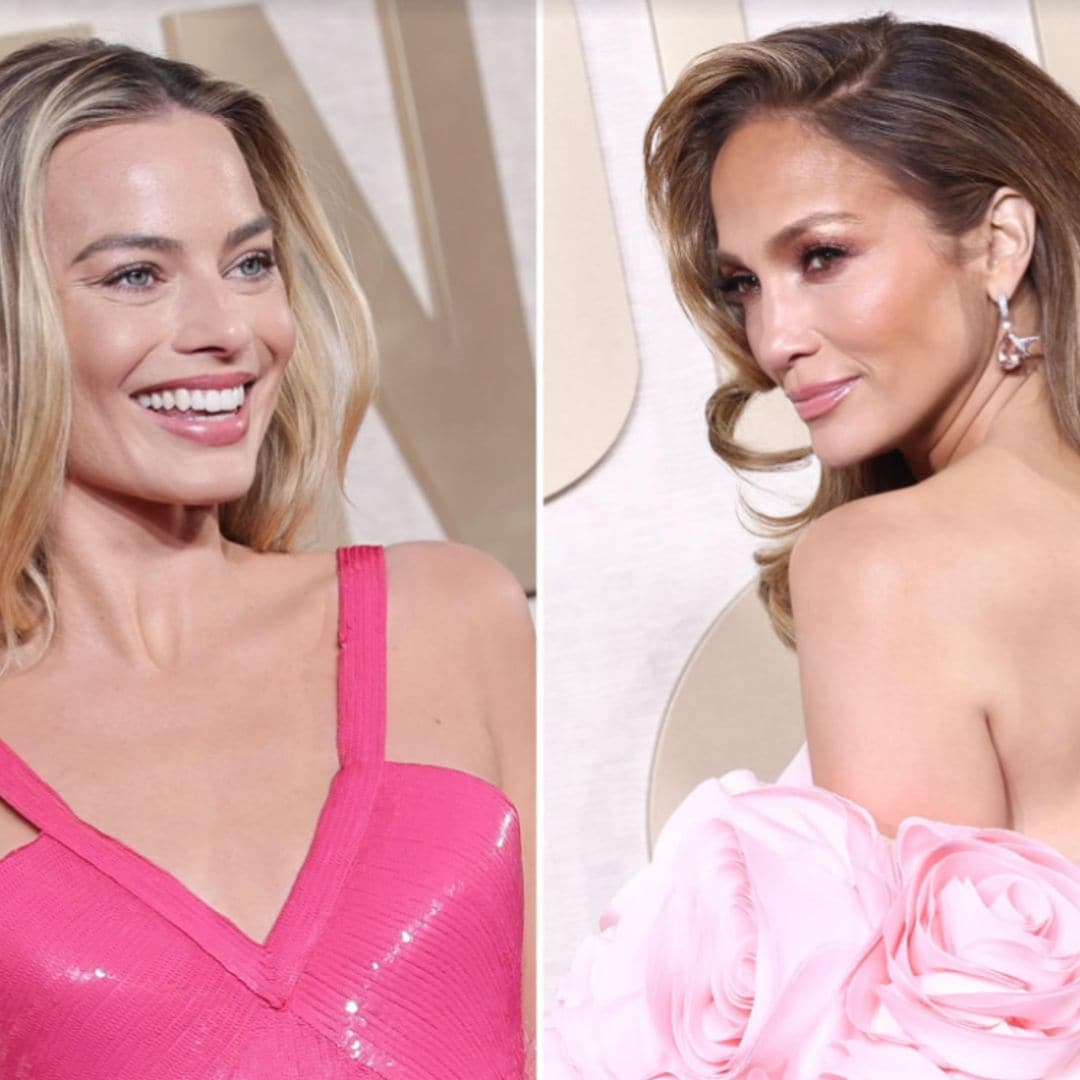 Jennifer Lopez y Margot Robbie opinan sobre sus aplaudidos looks 'Barbie' en los Globos de Oro