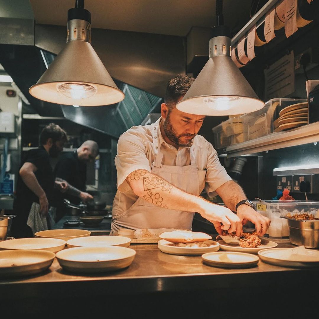 El chef Stuart Ralston, Edimburgo, Escocia
