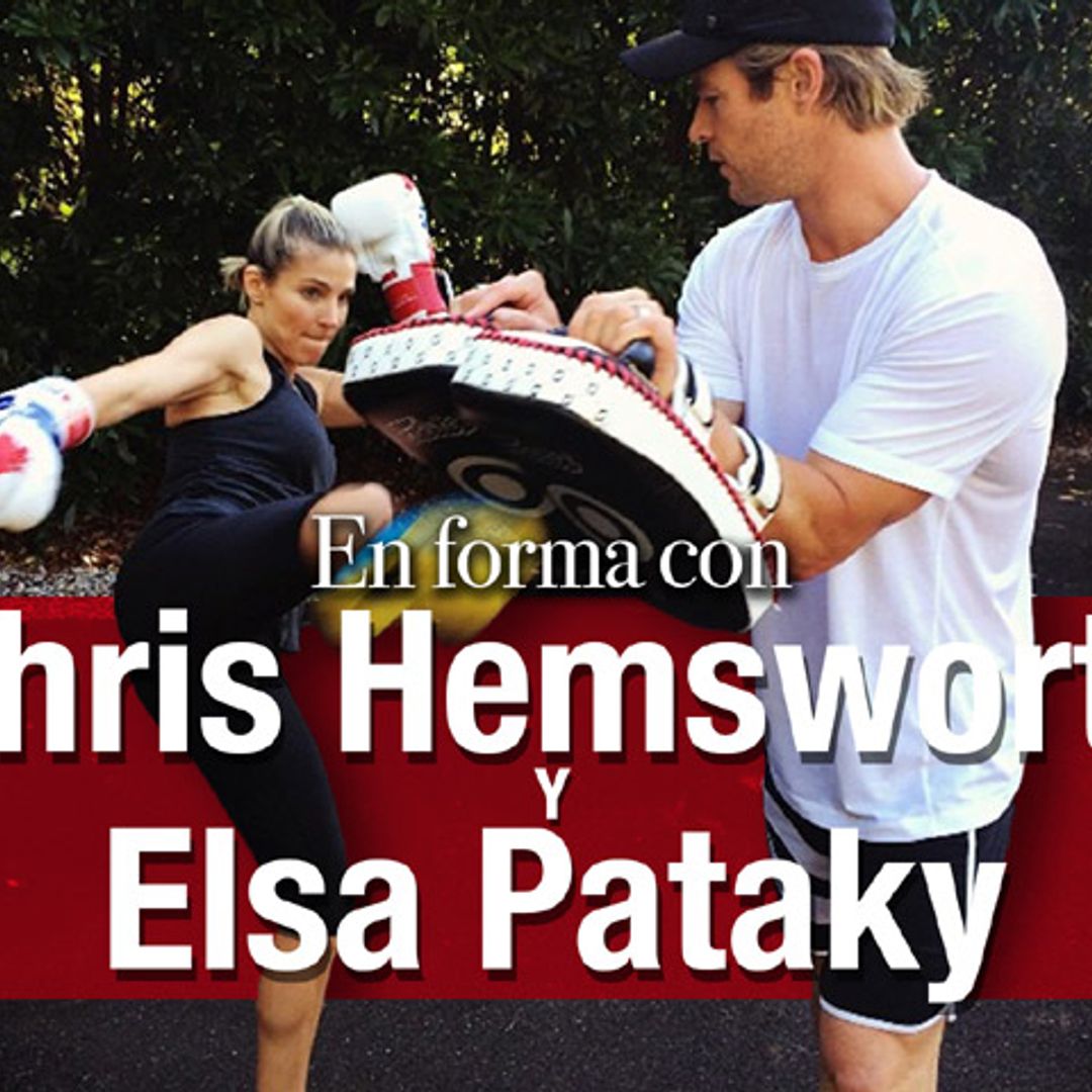 En vídeo: ‘Crossfit’, surf, boxeo, yoga… ¿Hay algo que se les resista a Chris Hemsworth y Elsa Pataky?