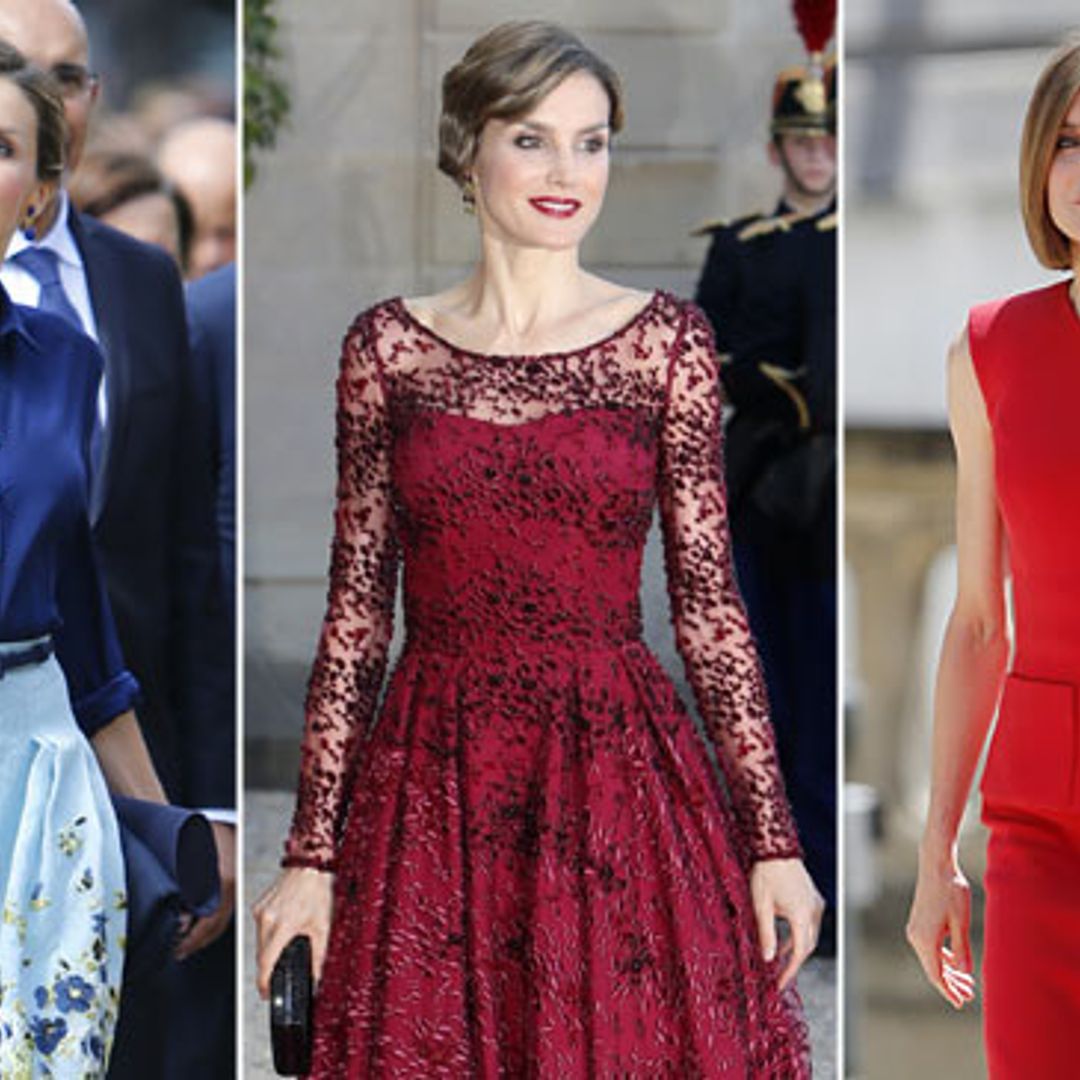Doña Letizia conquista París en clave 'très chic'